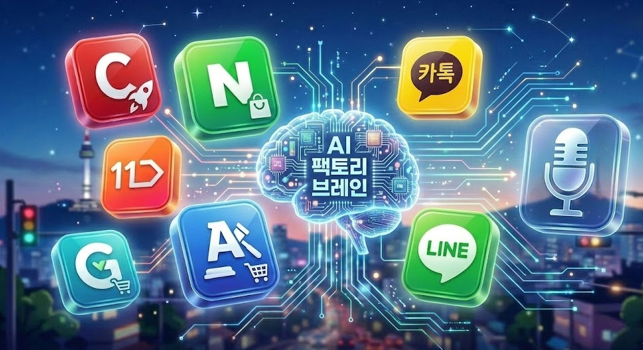 AI 팩토리 브레인 — 모든 주문 채널을 하나로 통솔하는 공장의 두뇌